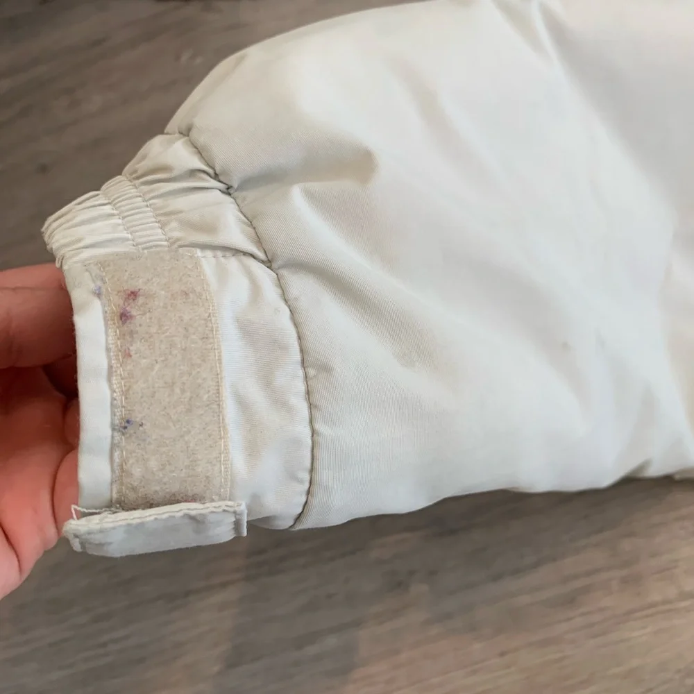 L.L. BEAN vintage cream fleece lined puffer M - Picture 8 of 10